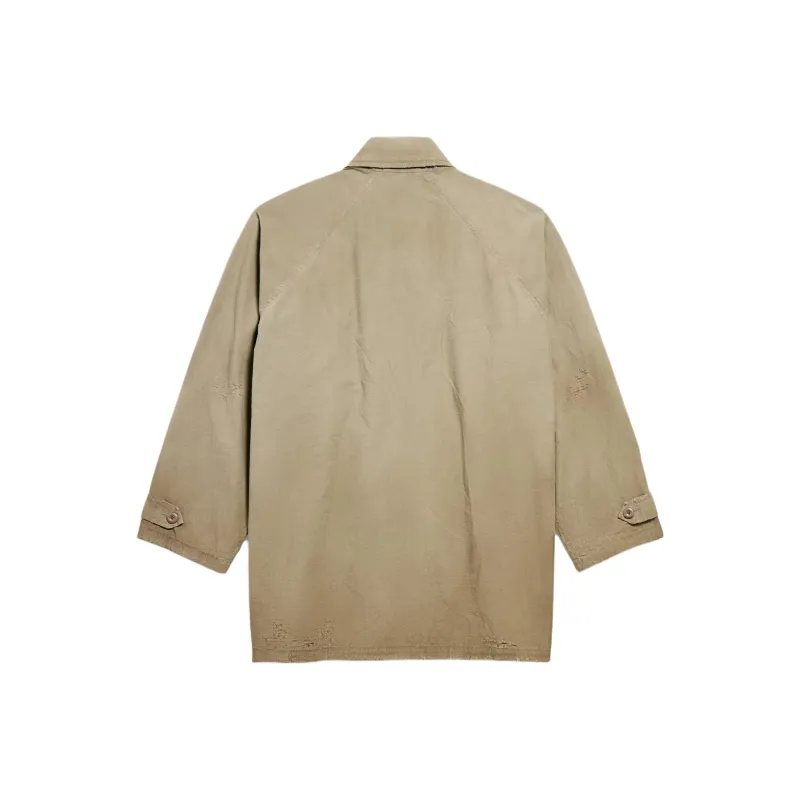 Balenciaga Coat Loose Fit Men's Dark Beige-1