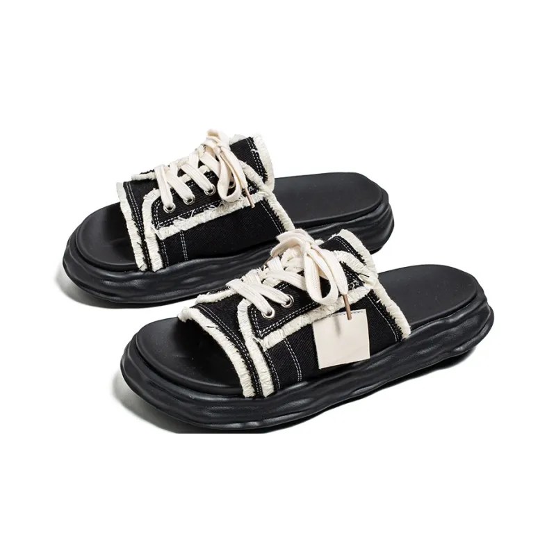MOMGOG Rubber Sole Slip Resistant Abrasion Resistant Cushioning Slide Slippers Men's-6