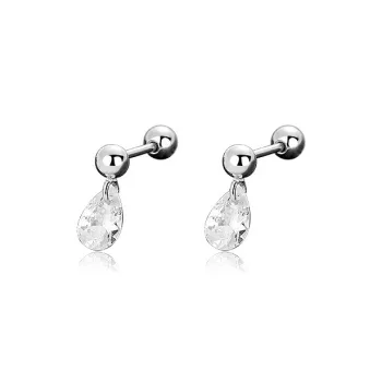 KwOnline S999 Fine Silver Stud Earrings Women's