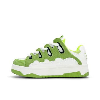 FULLXUAN Lightweight, Slip Resistant, And Breathable Low Top Skateboard Shoes Women's Avocado Green