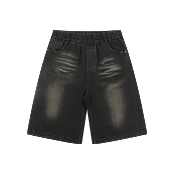 PASET Denim Shorts Unisex Black