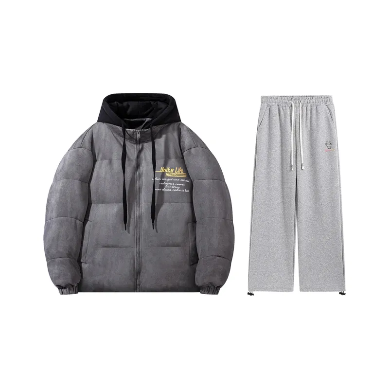 Unite Life HOODS Casual Sportswear Unisex Gray-0