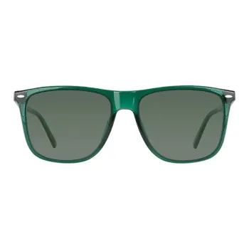 XISILI Plastic Square Sunglasses Unisex Green