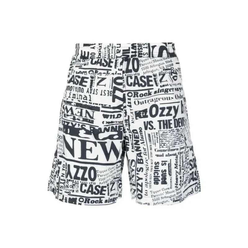 Aries Graphic-print Bermuda Shorts-0