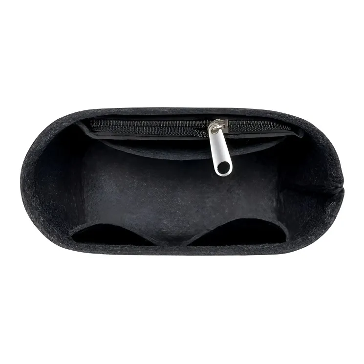 Tide Felt Bag Accessory Bag Insert Unisex Gray Black Coffee Ecru-0
