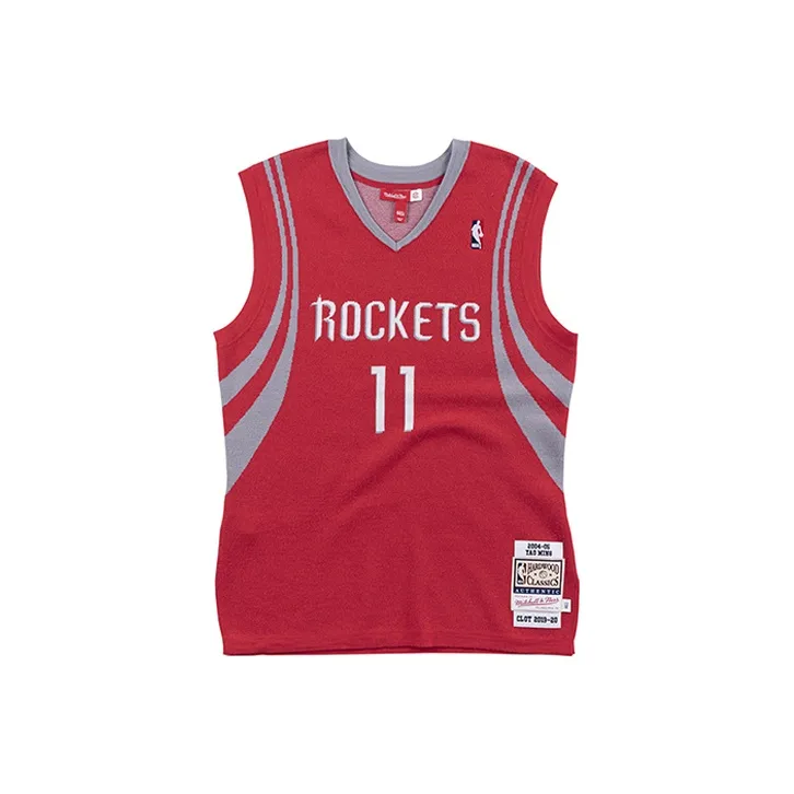 Mitchell Ness X Mitchell & Ness Rockets Yao Ming #11 Knitted Jersey-0