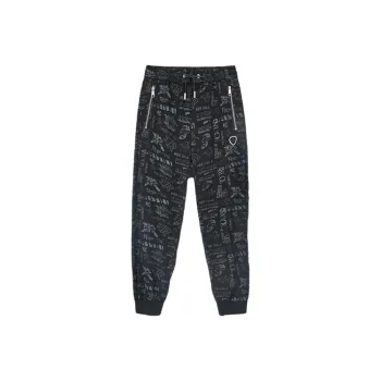 JOHN RICHMOND Casual Pants Men's Black Letter
