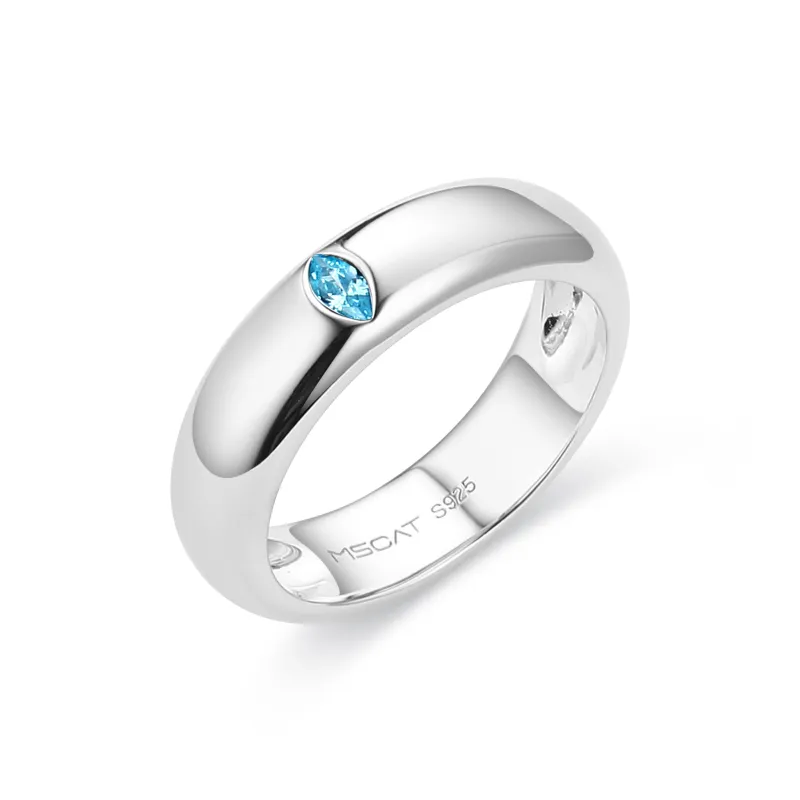 MSCAT 925 Sterling Silver Rings Women's-0