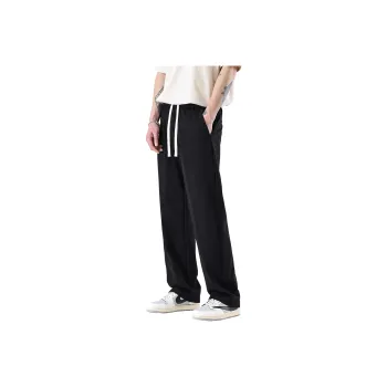 WILD LEADER Casual Pants Unisex Black [W2338K84XK]