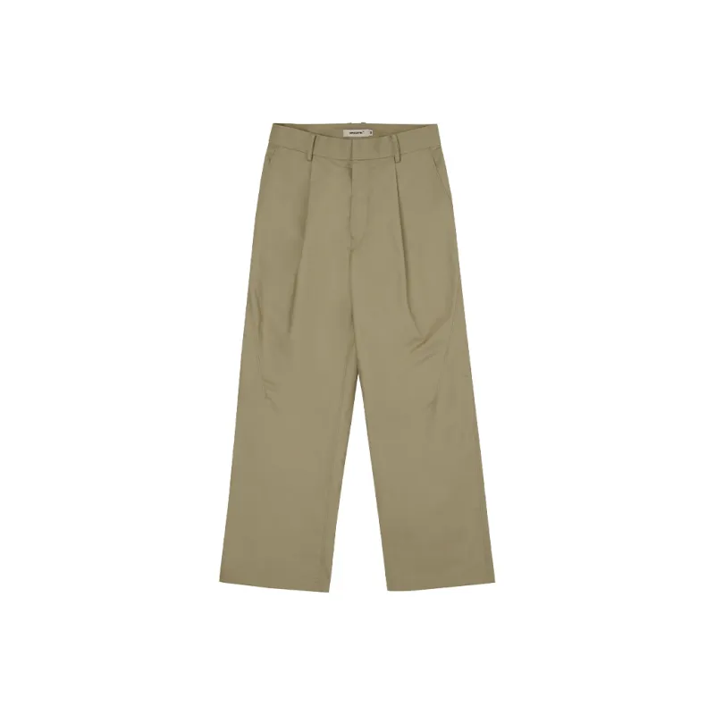 OPICLOTH Casual Pants Unisex Khaki Green-0