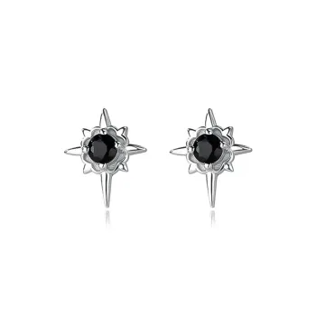 KiNGZiT Sterling Silver Stud Earrings Unisex