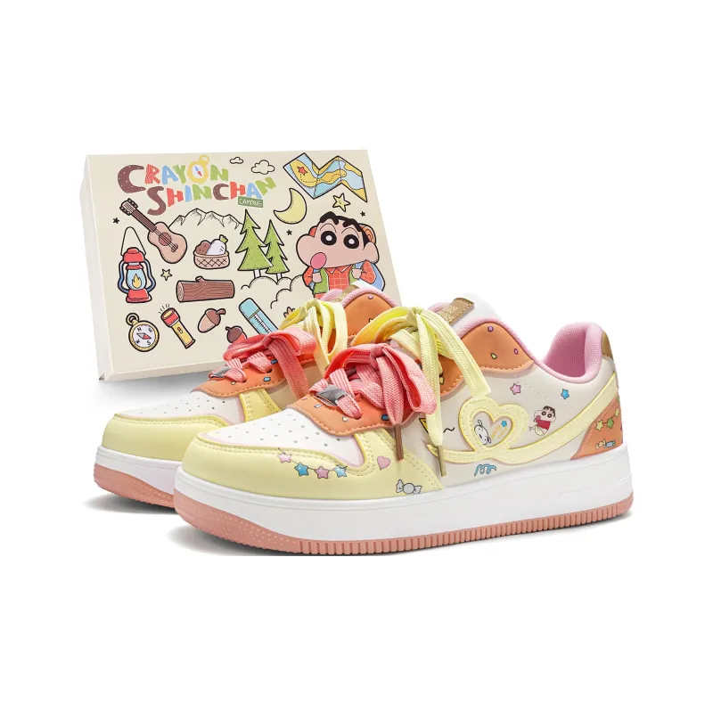 Crayon Shinchan Anti Slip Wear Resistant Low Top Skateboard Shoes Unisex-6