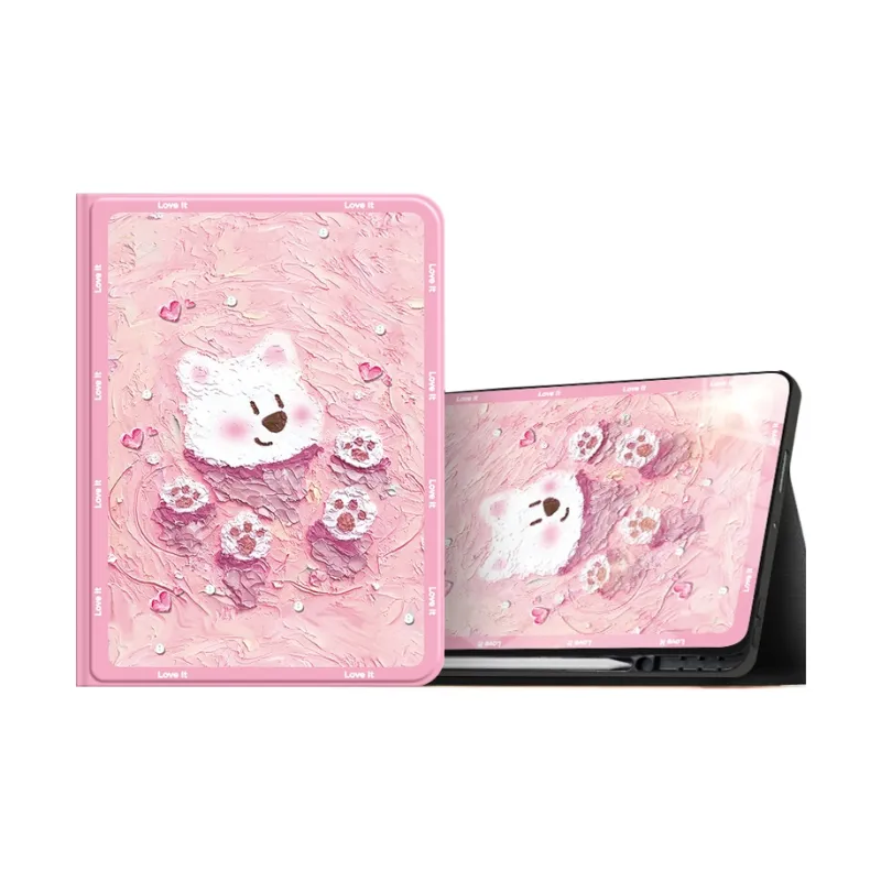 I Create My Art Silicone Material Bath West Highland Compatibility IPad Pro/IPad Air Tablet Protective Cases-3