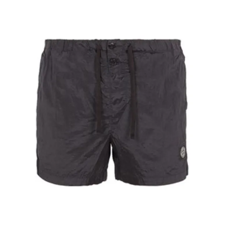 STONE ISLAND Casual Shorts Unisex Black-0