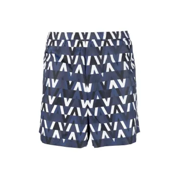 Valentino Optical All Over Logo Printed Swim Shorts