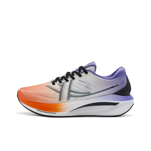 XTEP Non lace-up Lightweight Low Top Running Camel shoes Men's Orange White Purple