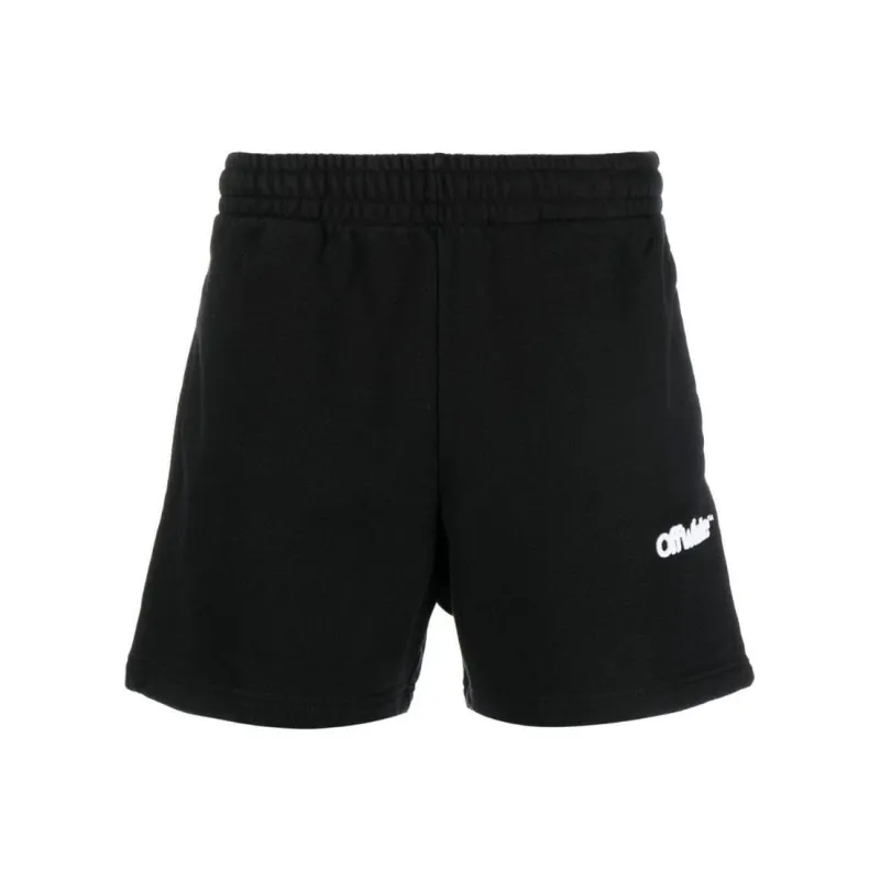 OFF WHITE Logo Embroidery Track Shorts-0