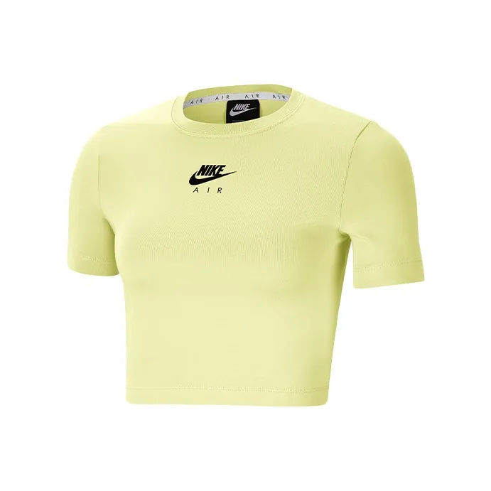 Nike Crop Tops Women's Yellow-0