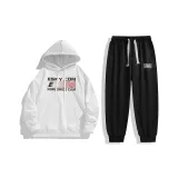 White Sweatshirt Set