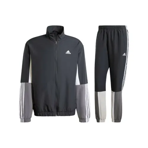 Adidas COLORBLOCK Sportswear Colorblock 3 Stripes Tracksuit Casual Sportswear Men's Black