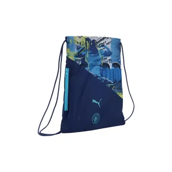 PUMA Manchester City F.C. Fabric Backpack Unisex Deep Navy Blue & Bright Lake Blue