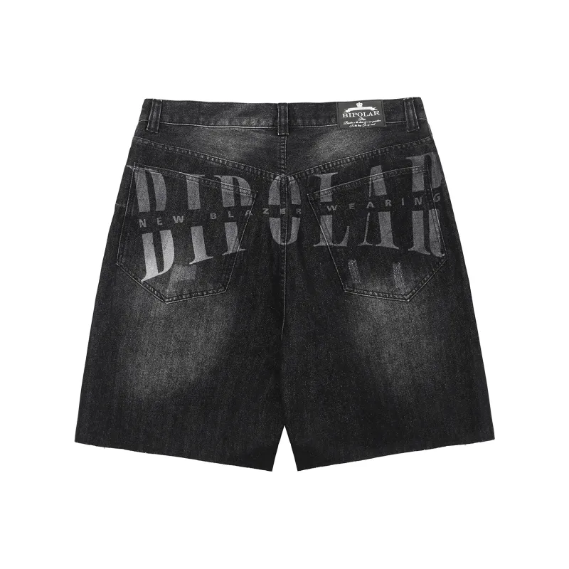 BIPOLAR Denim Shorts Unisex-0