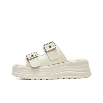 AGSDON Slide Slippers Women's Beige/Black