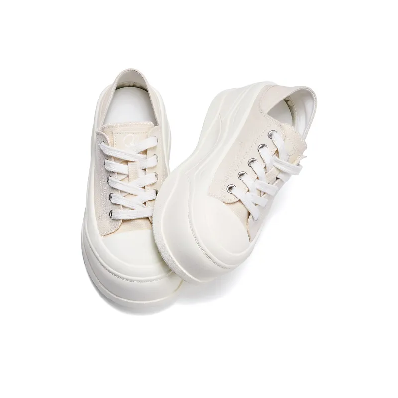 La Chapelle Cushioning, Slip Resistant, And Abrasion Resistant Low Top Casual Shoes Women's White-1