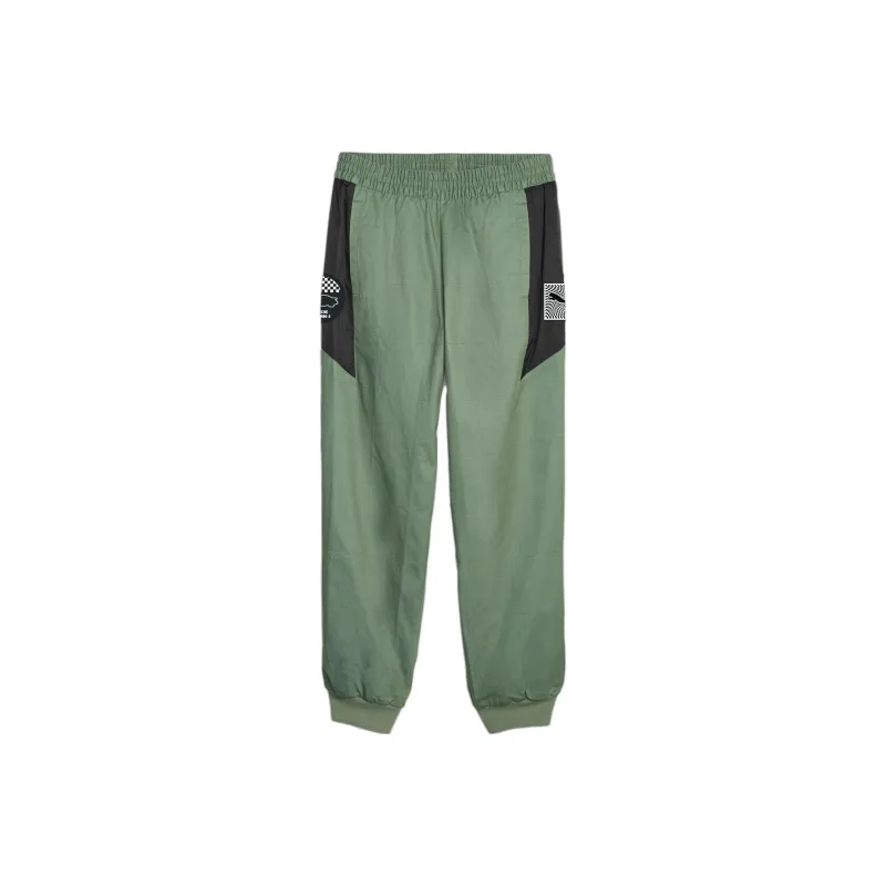 PUMA x Porsche PorscheLegacy Garage Crew Men's Pants Casual Pants Men's Green-0