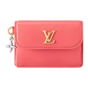 LOUIS VUITTON RECTO VERSOBloom Cow Leather Card Holder Micro Women's Pink