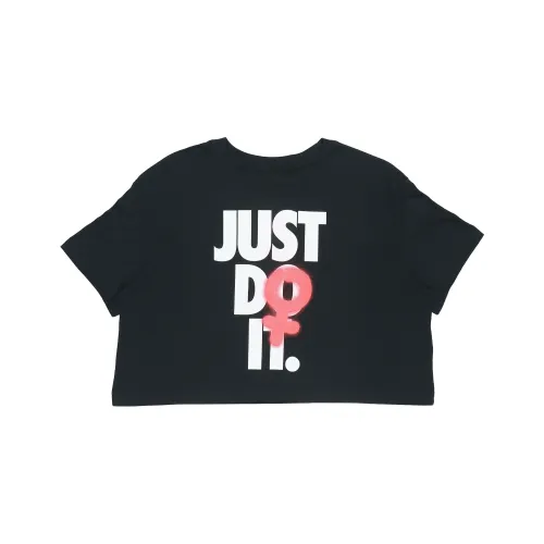 nike ivory Crop Tops Women's