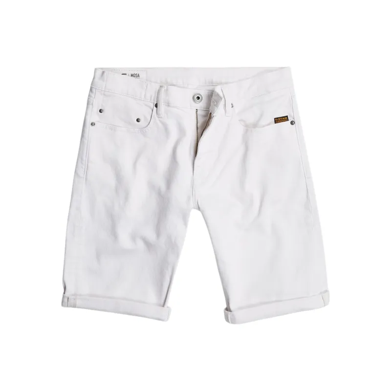G STAR RAW Denim Shorts Men's White-0