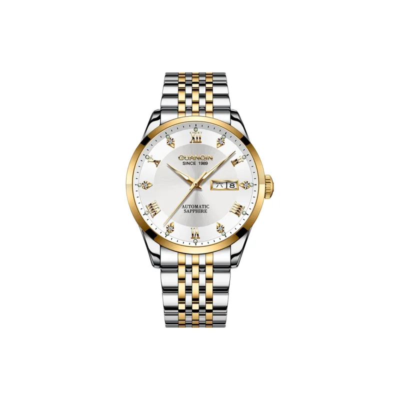 GUANQIN Automatic Mechanical Movement Stainless Steel Strap Watch Men's Watches Gray Dial-17