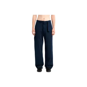 Lemaire Straight Leg Belted Waist Trousers