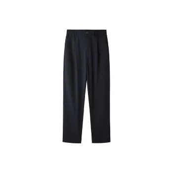 HLA Casual Pants Men Navy Blue Plaid 86