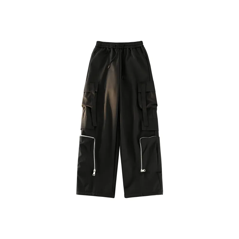 Ppge Casual Pants Unisex Black [Soft Shell]-0