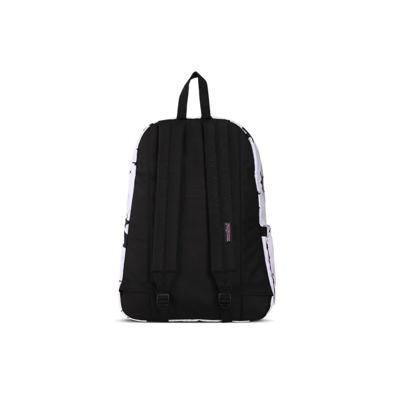 JanSport Fabric Backpack Unisex White Star-3