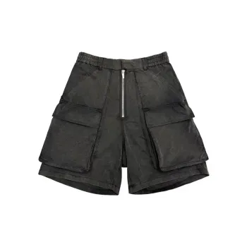 ARNODEFRANCE Casual Shorts Unisex Washed Black