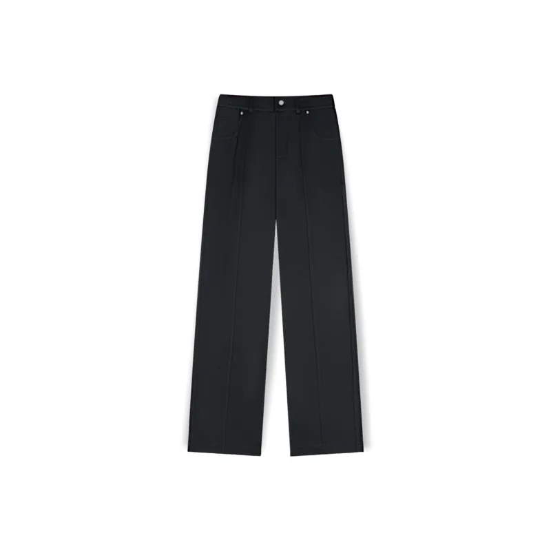 WILD LEADER Casual Pants Unisex Black-0