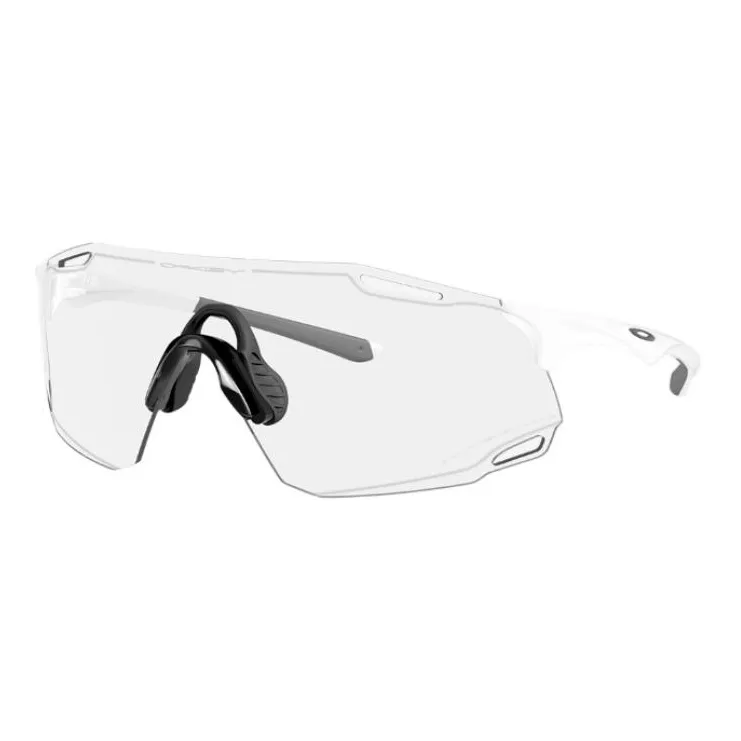 Oakley Irregular Shape Sunglasses Unisex White-0