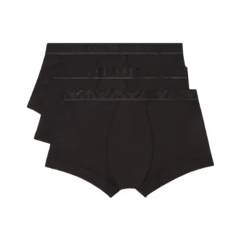EMPORIO ARMANI Three pack Of Asv Shiny Logoband Organic cotton Boxer Briefs