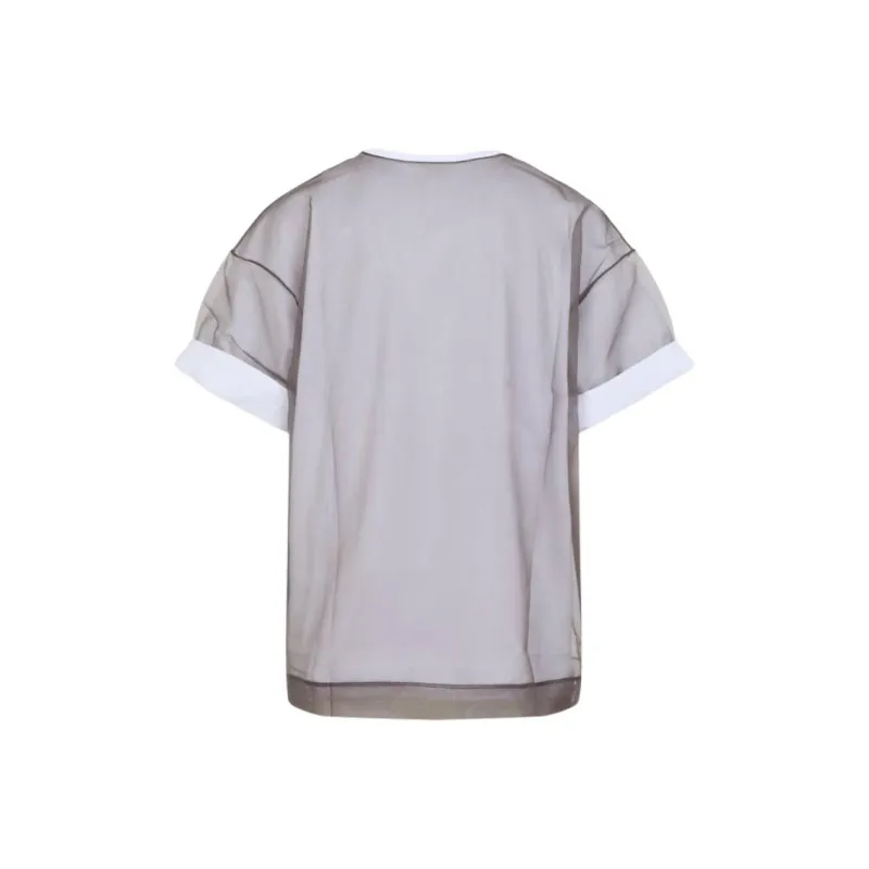 DRIES VAN NOTEN Heaton Double Layer Crewneck T Shirt-1