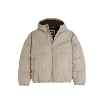 Hollister Puffer Jacket Men's Gray