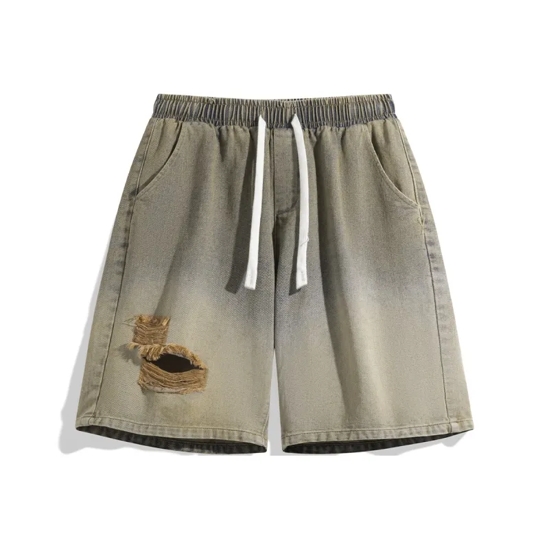 NOTFORMAD Denim Shorts Unisex Black-7