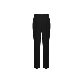 SAINT LAURENT Grain De Poudre Straight Leg Pants