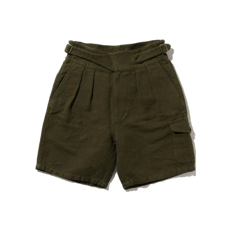 Beams Casual Shorts Men Olive Green-0