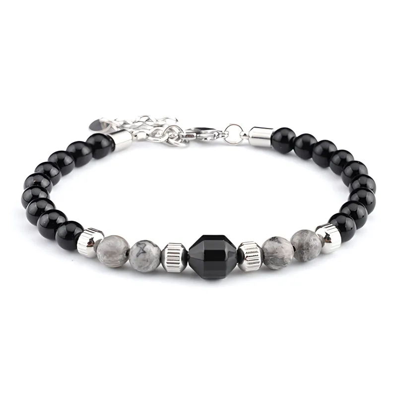 MUXIANG Map Stone Bracelets Unisex-0