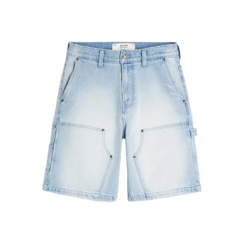 Hollister Denim Shorts Men's Light Blue-0
