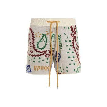 RHUDE Intarsia knit Merino cashmere Shorts