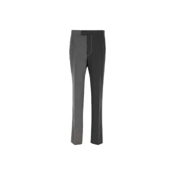 THOM BROWNE Two Toned Tailored Trousers
